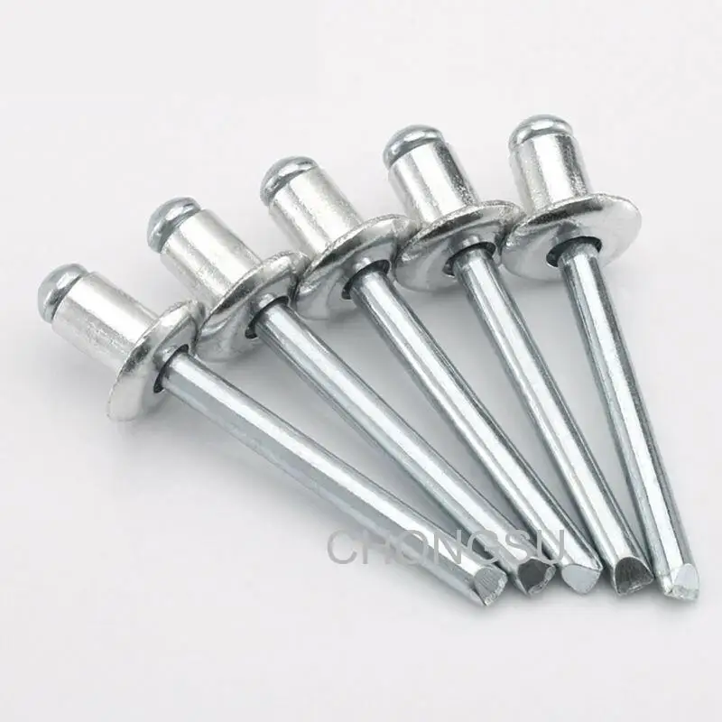 Aluminum Dome Head Blind Rivets M2.4 M3 M3.2 M4 M5 M6.4 Round Head Open Pull Pop Rivets Head Length 5-25mm