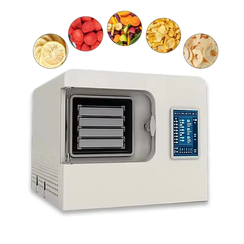 

Commercial Professional Home Use Small Scale Lyophilizer Machine Fruit Vegetable Candy Vacuum Freeze Dryer