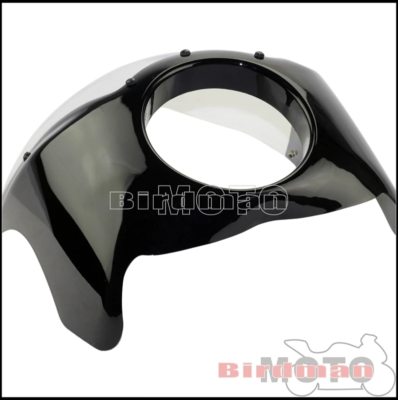 5.75 inch Motorcycle Headlight Fairing Cafe Racer Headlamp Mask Cover Windshield For Harley Dyna Softail Sportster 883 1200