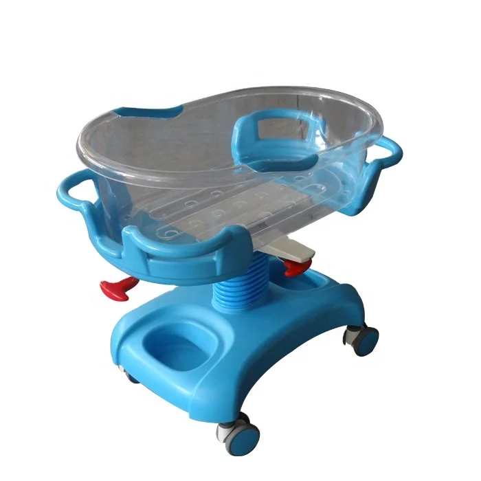 

ABS Plastic Portable Foldable New Baby Crib Cot Gas Spring Adjustable Hospital Baby Crib