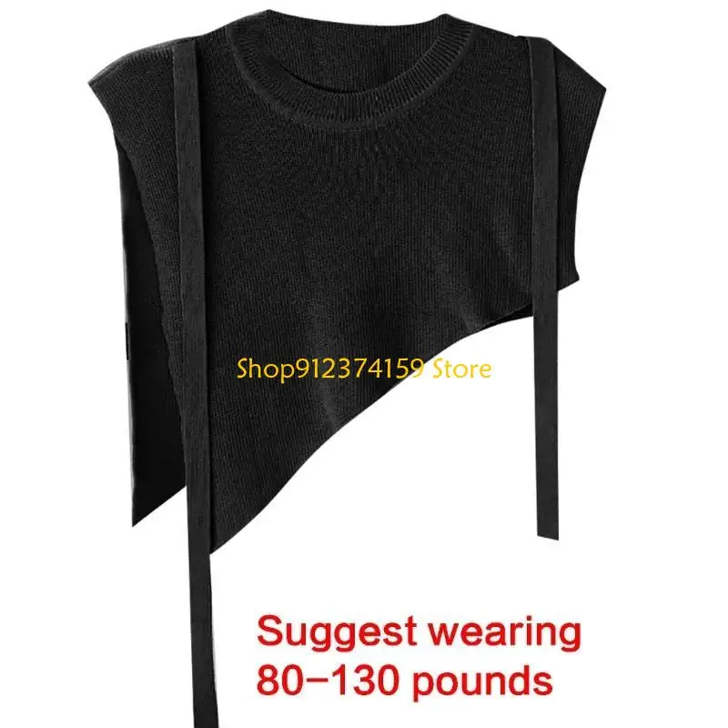 

G5AE Women Shawl Wrap Winter Scarf Preppy Detachable Wrap Scarf False Collar