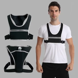 Men's and Women's Reflective Vests for Safe Riding Running at Night, Traffic Warning, With Bottle Pocket Adjustable Waistband