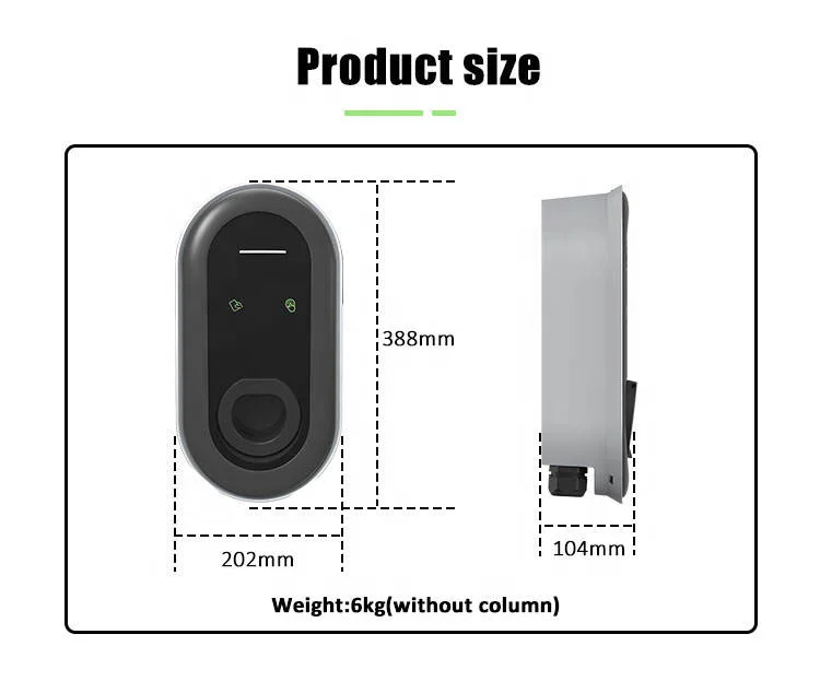 상업용 EV 충전기, 와이파이 앱, AC SE 월박스 타입 1 타입, GBT 가정용 자동차 충전 스테이션, 32A, 380V RFID, 7 kW, 11 kW, 22kW