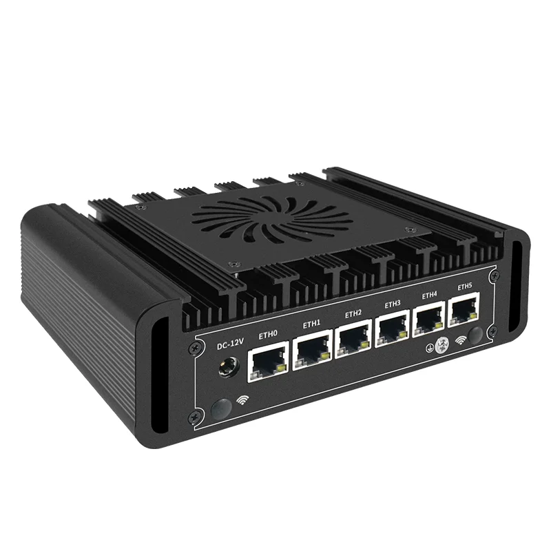 6xLAN I226V N100 Firewall Soft Router 2.5GbE Mini PC 12th Gen DDR4 1xHD 1xDP AES-Ni ESXi Appliance Computer Win11 RJ45 COM