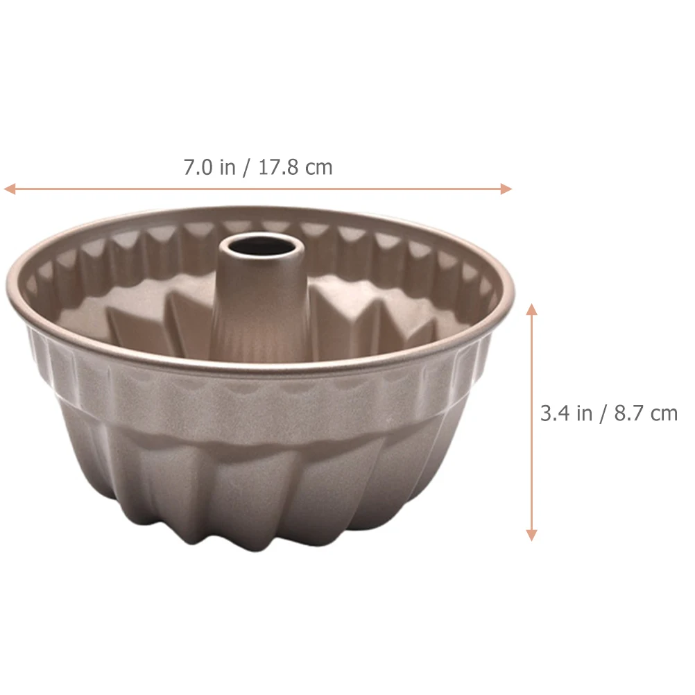 

Carbon Steel Cake Mold Non-Stick Hollowed Baking Mold Easy Demoulding Compact Lightweight Reusable Heat-Resistant Kitchen Tool