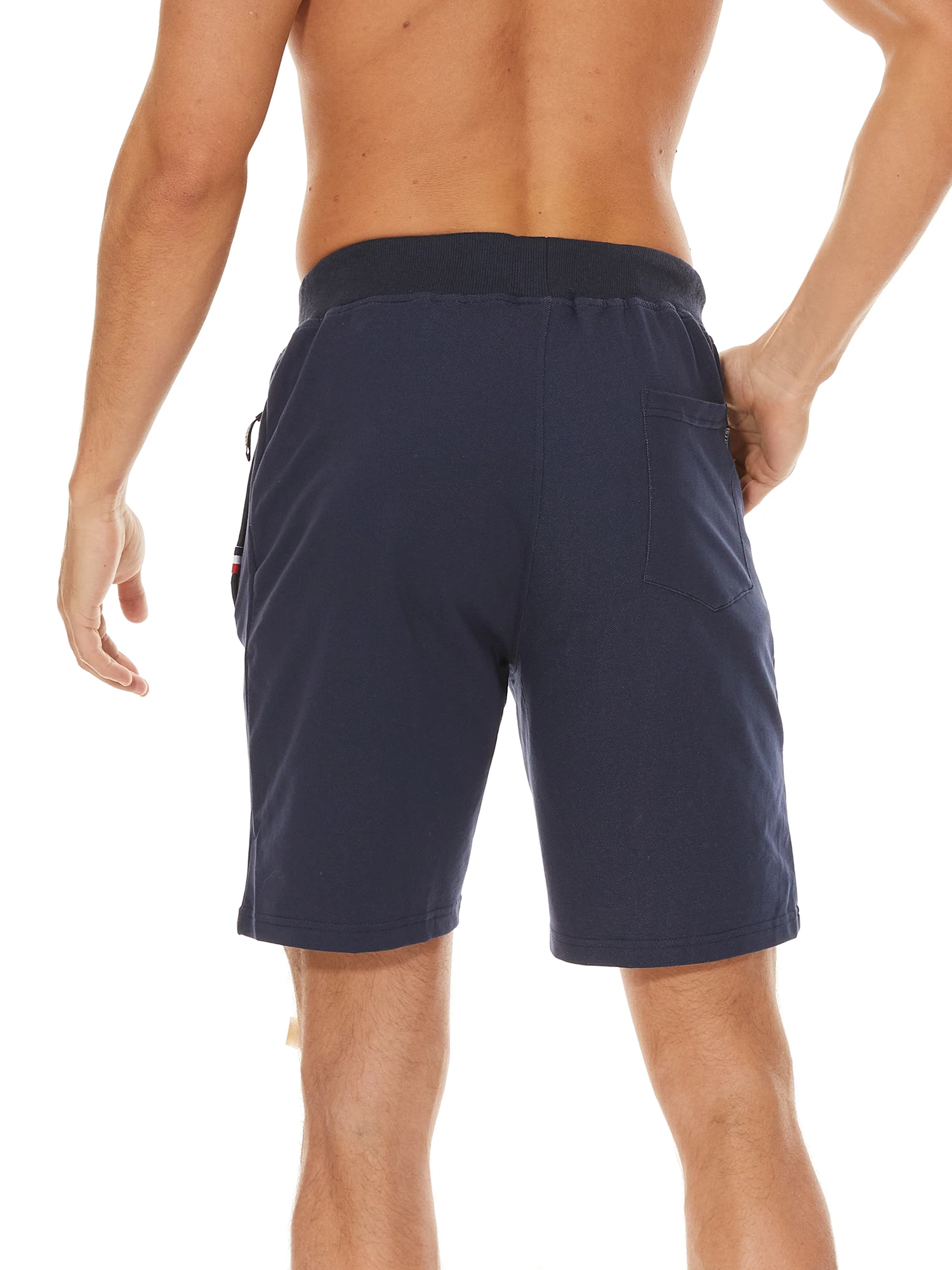 3er-Pack Herren-Baumwollshorts mit Kordelzug, Bequeme Passform, Schlanke Elastische Sportshorts, Lässige Laufshorts, Trendige Jogginghosen, Herrenbekleidung – Detail 9
