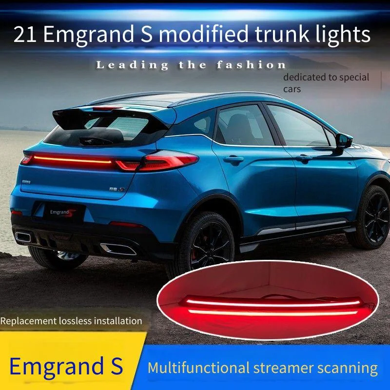 Auto Rear Lamps For Geely Emgrand S 2021 Upgrade LED High Quality Through Car Taillights Accessories