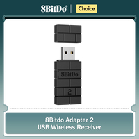 8BitDo USB Wireless Bluetooth Adapter 2 Receiver for Nintendo Switch PS1 Raspberry Pi Mini PS4 Controller for PS5 Handle