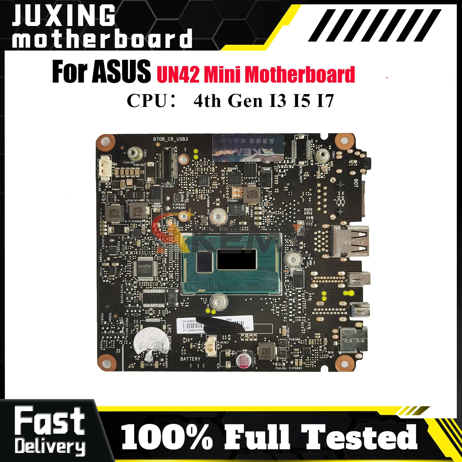

UN42 Laptop Motherboard For ASUS VivoMini UN42 Notebook Mainboard With I3 I5 I7 CPU 100% tests OK fast shipping High quality