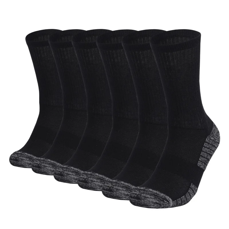 Men's Cotton Full Thick Cushion Crew Socks Sports Moisture Control Heavy Duty Work Boot Dry Fit Warm Thermal Hiking Work Socks