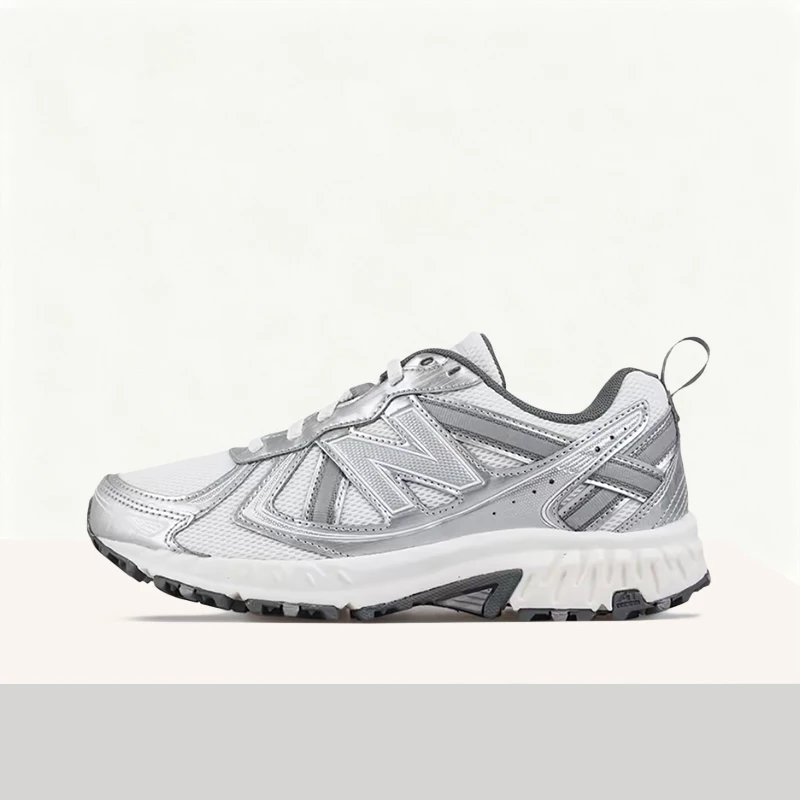 New Balance NB410 V5 Unisex Silver Low-Top Trail/Urban Runners  Outdoor Non-Slip Durable Sole & Comfortable Fit MT410KM5