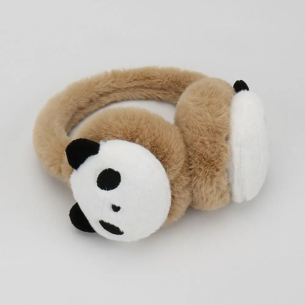 الخريف الشتاء غطاء للأذنين النساء الرجال الأذن أدفأ أفخم لطيف الباندا قابل للتعديل الأذن يفشل غطاء للأذنين #5
