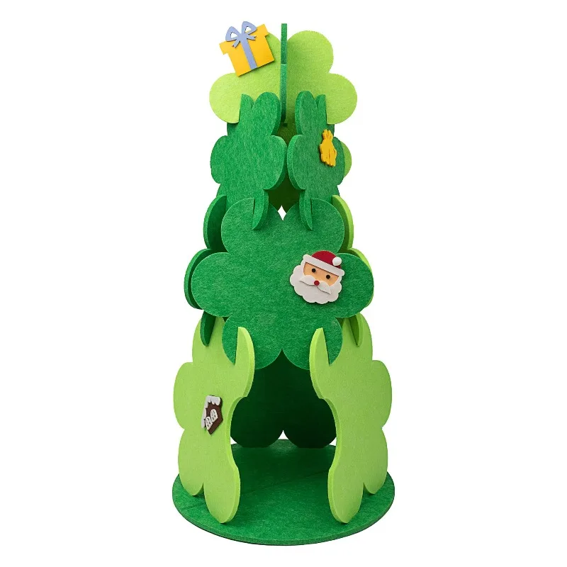 Felt Cat Cave House Bed in Tree Design | Comfort and Entertainment for Multi - Cat Households