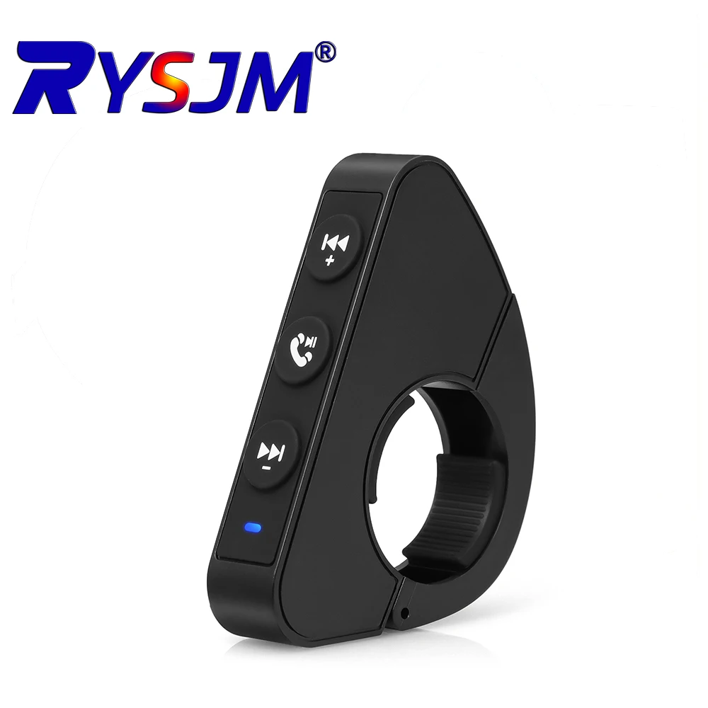 Wireless Handlebar Remote Controller Motorcycle Helmet Headset Remote Buttons Handsfree Voice Assistant Kit Waterproof