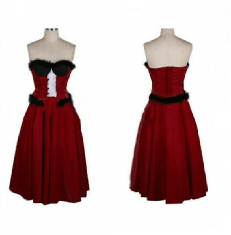 

Hot selling story oshino jury red dress Cosplay dress