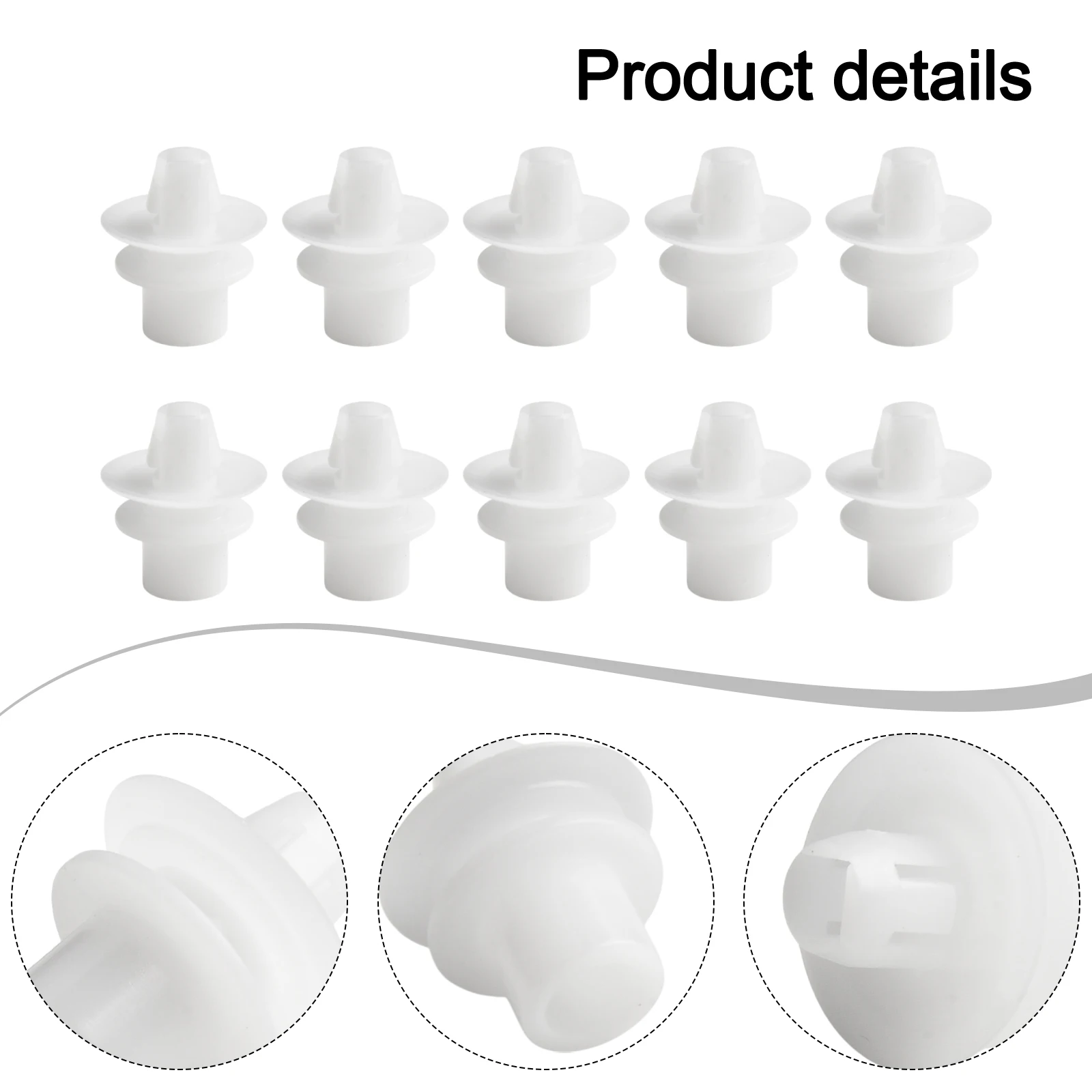 10pcs Car Bumper Mudguard Clips For Smart For Fortwo 450/451 For Cabrio Coupe Rear Bumper Clips Fasteners Auto Accessories