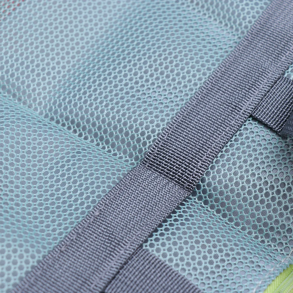 

Portable Mesh Beach Tote Bag Large Capacity Swimming Pool Washing Storage Bag Zippered Pocket Women Essentials Sky Blue Picnic