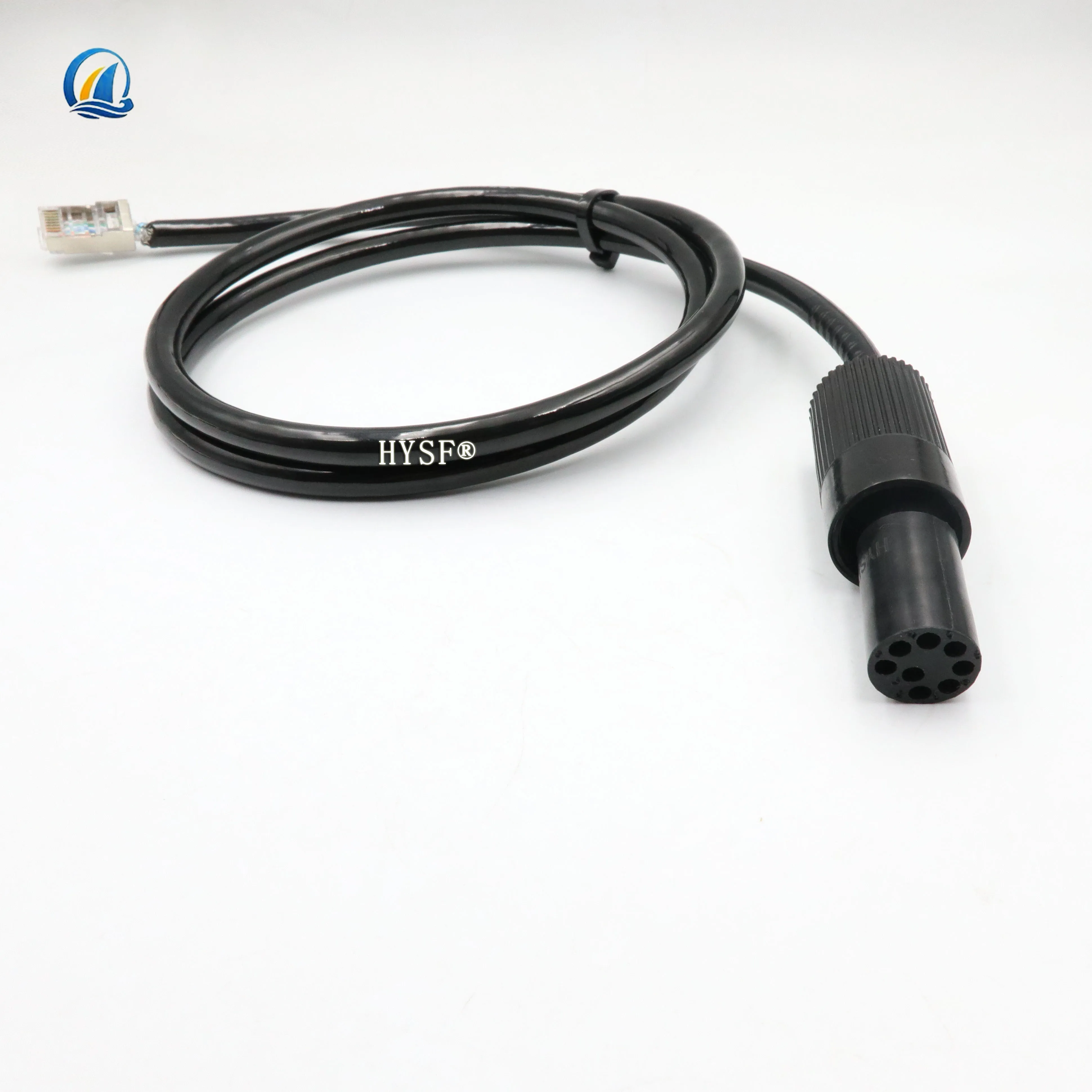 Ethernet 8-pin internal thread waterproof ship underwater pluggable connector ROV waterproof bulkhead electrical connector