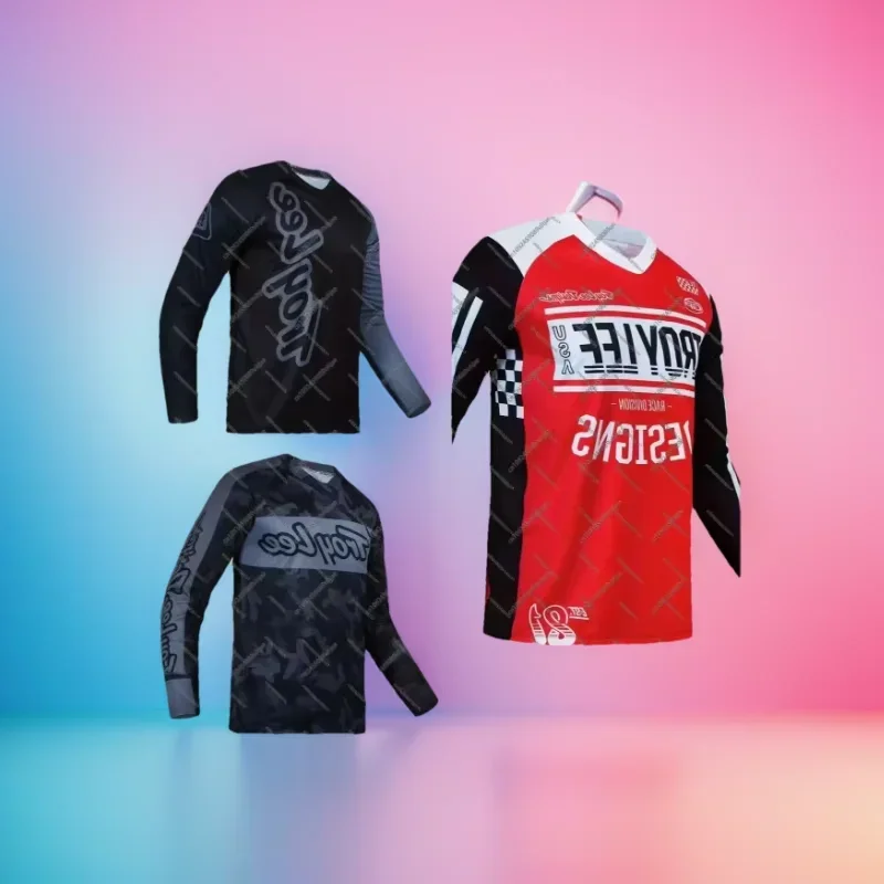 T L D الصيف دراجة هوائية جبلية التحكم في السرعة كم طويل M T B تنفس الرجال حجم كبير الدراجات دعوى دراجة نارية على الطرق الوعرة تي شيرت #2