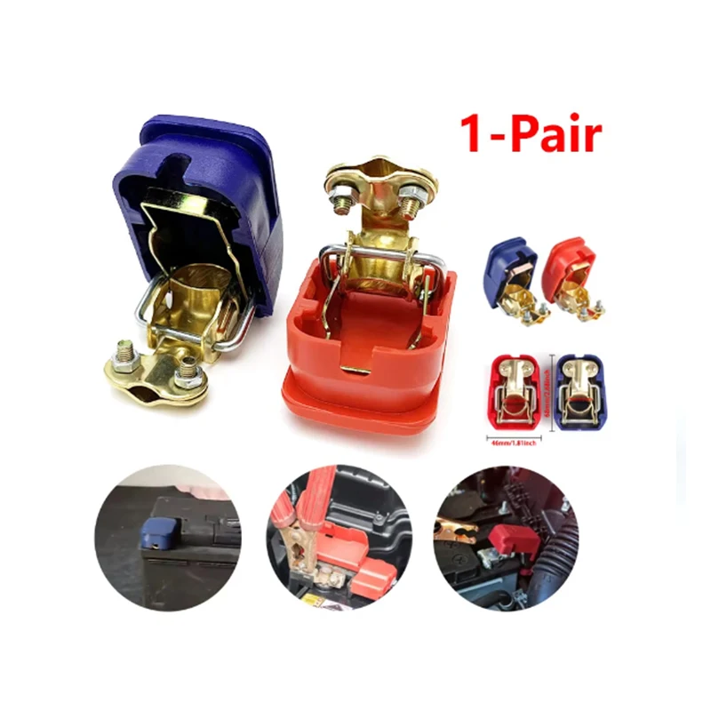 Connector Clamps Car Battery Terminals Positive & Negative Electrode A Pair Car Accessories Quick Release Lift