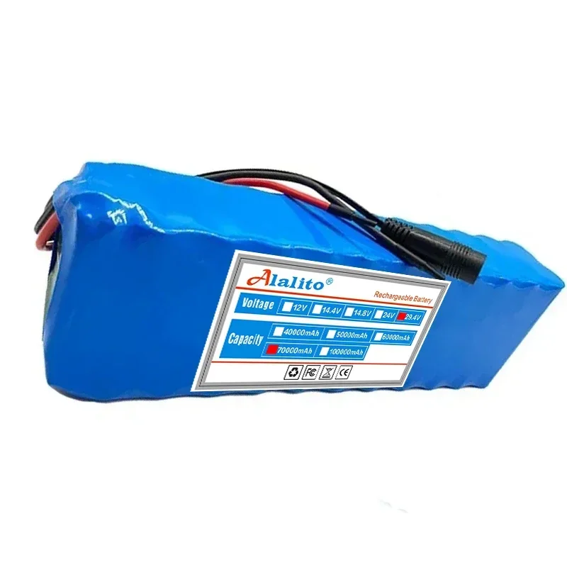 24V 60Ah 7S3P 18650 Li-ion Rechargeable Battery Pack 29.4v 60000mAh Electric Bike Moped Balance Scooter Rechargeable Battery