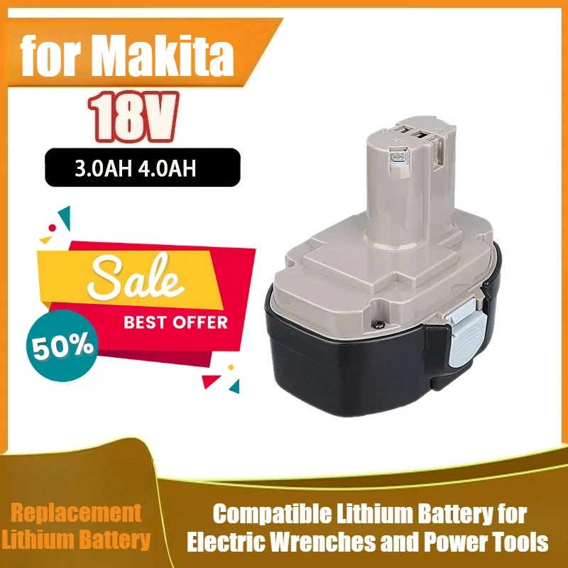 

Replace for Makita 18V Battery Compatible Lithium Battery for Electric Wrenches and Power Tools
