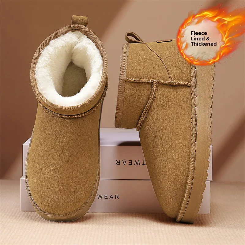 men's-winter-snow-boots-fleece-lined-thickened-warm-bread-shoes-leather-fur-integrated-comfortable-soft-korean-style-mid-calf