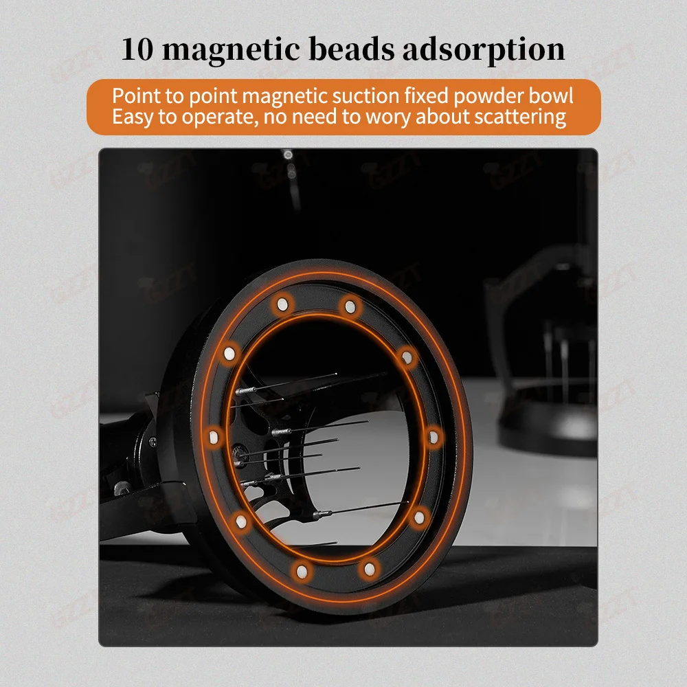 GZZT WT045 Needle Coffee Powder Distributor 58mm Rotary Espresso Stirrer Needle Distributor Magnetic Coffee Tamper Barista Tools