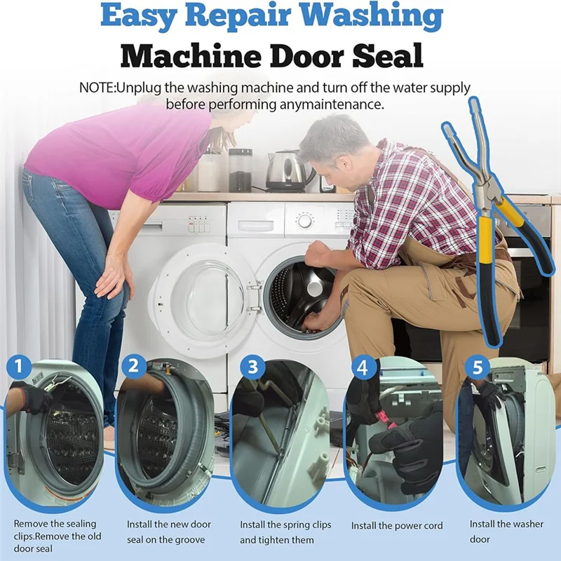 

T99C-DC97-16596A Уплотнение дверцы шайбы с пружинной прокладкой инструмента расширения Заменяет DC64-02613A, WF365BTBGWR/A2