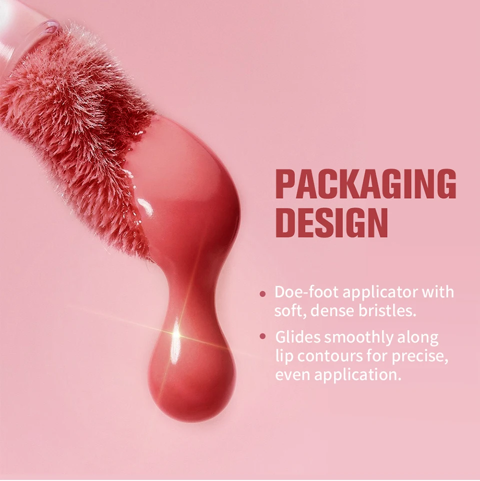 Juicy Box Shape Lip Tint Gloss Moisturizing Lightweight & Non-Sticky Lip Staion Long-Lasting High Shine Finish Lips Makeup