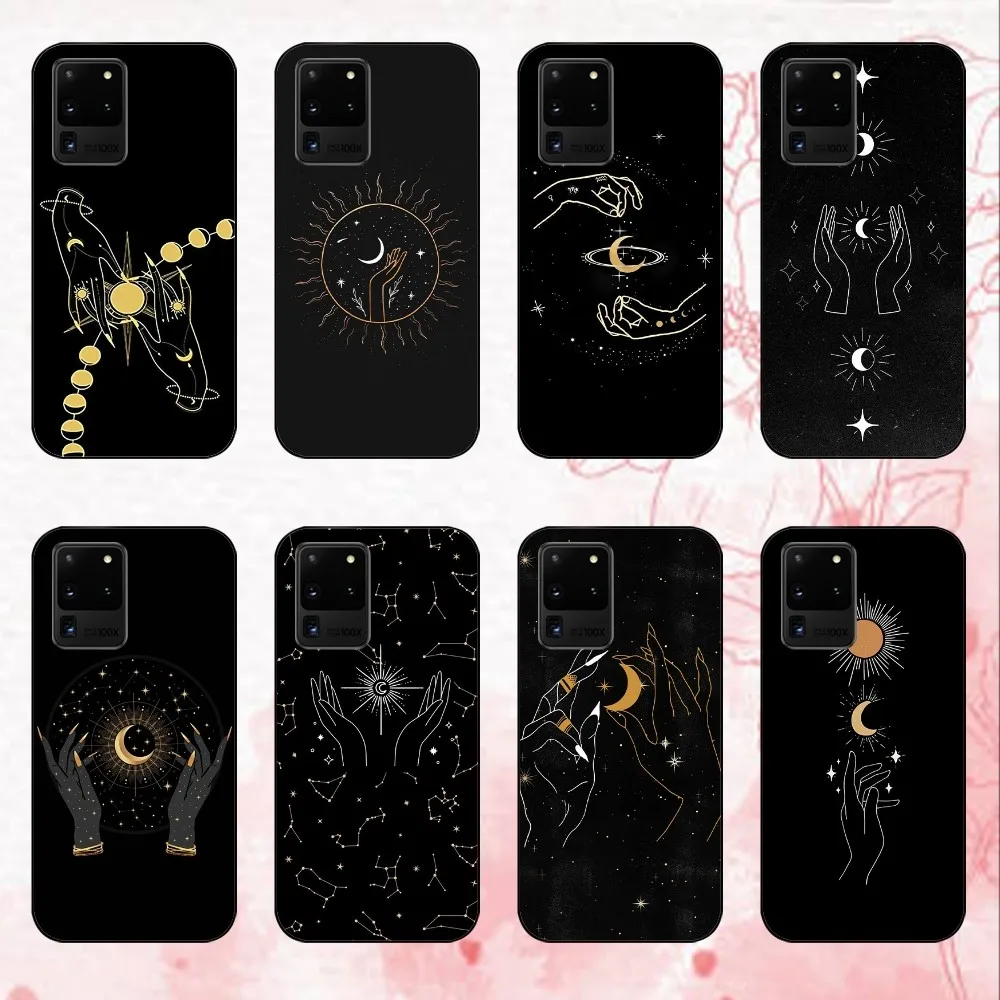 C-Celestial H-Hands A-Art P-Print Phone Case For Samsung Galaxy S24 30 21 23 FE Note 20 10 Lite Plus Ultra Shell