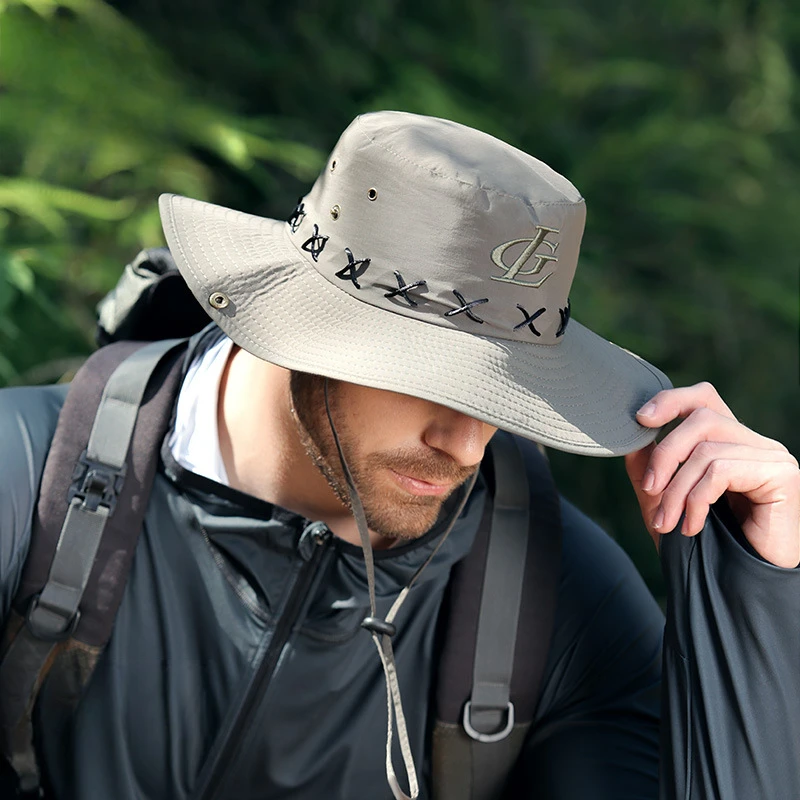 

Waterproof Fisherman's Hat Fashionable Fishing Cap Breathable Fabric UV Protection Durable for Outdoor Sports Travel