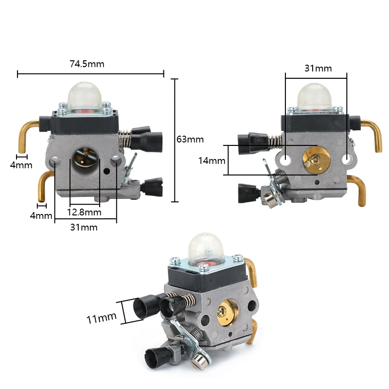 CMCP Carburetor Kit with Air Filter Line Gasket Carb for Stihl FS55 FS55R FS55RC KM55 HL45KM55R FS38 String Trimmer Weed Eater