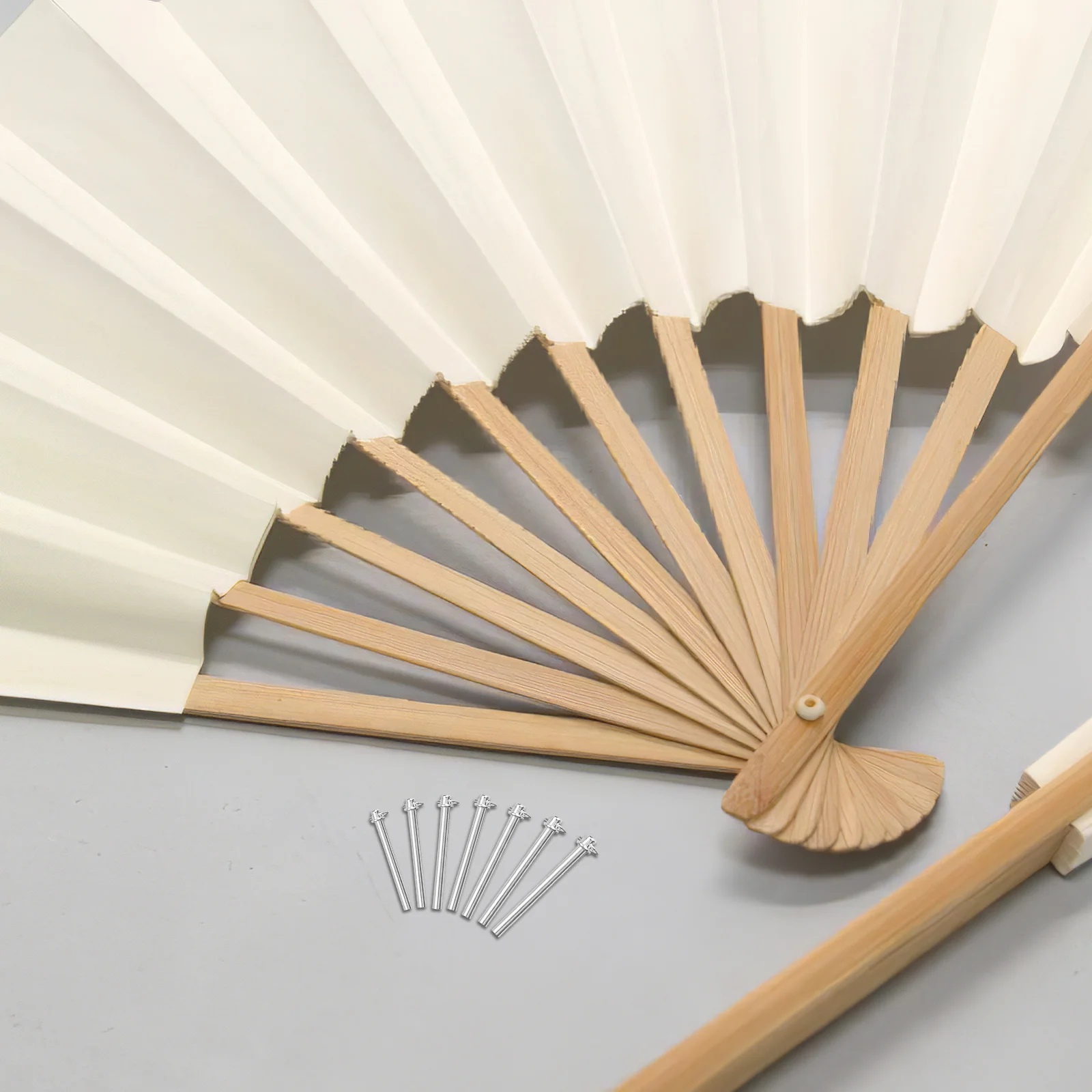 

7 set 7 Sets Folding Shaft Rivets Nut Handheld Fan Repairing Kit Fasteners Solid Iron Metal Rivet Accessories Sturdy