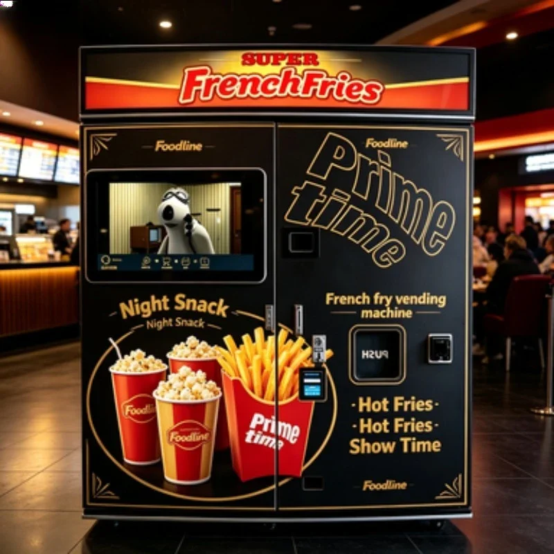 FOODLINE Customized Automatic French Fries Vending Machine with SDK Function Manufactured French Fries Dispenser