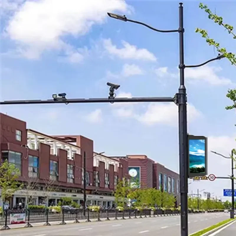 5m 6m Wholesale Smart Solar Mobile Phone Charging Pole for Parks
