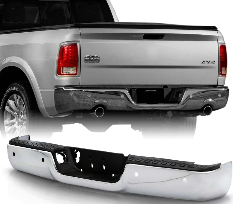 68049744AA 68049769AB 2012 2013 2014 2015 2016 2017 2018 2019 Chrome or Black Steel  ABS Plastic Bumper fit for Dodge Ram 1500