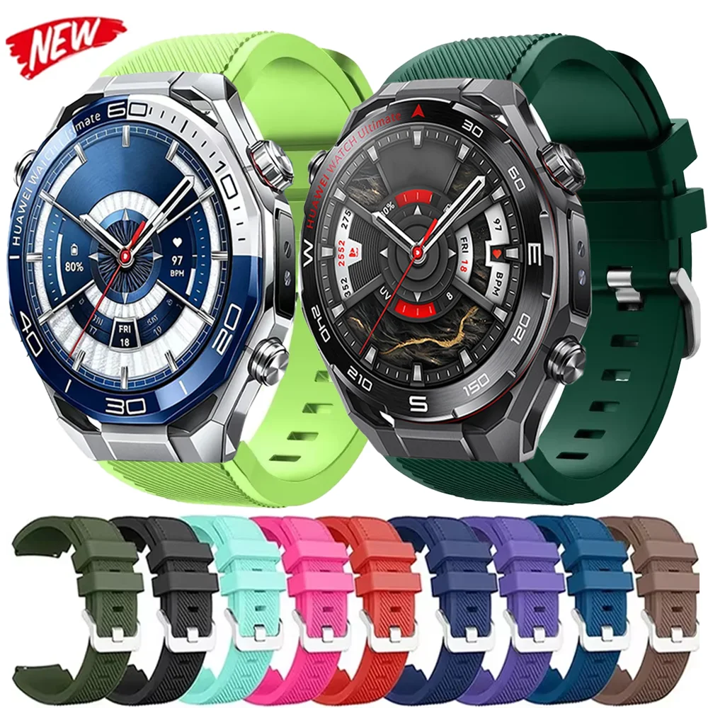 22mm Silikonarmband für Huawei Watch Ultimate 2 GT Runner 2 GT6 GT5 GT4-3-2 46mm Sportarmband Amazfit Active Max Balance 2 1