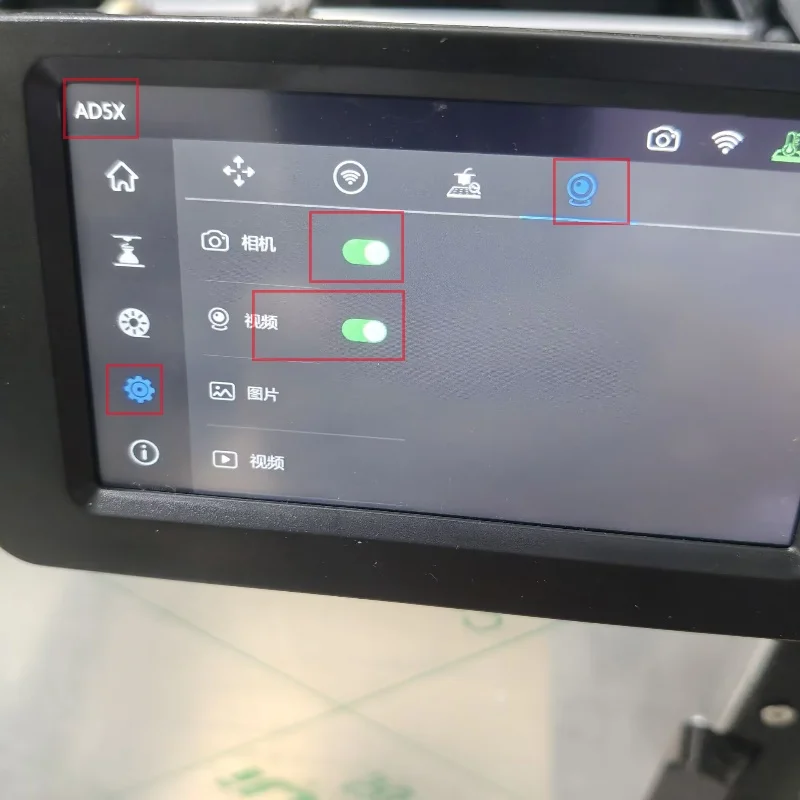 1 Uds Funssor Flashforge Adventurer AD5M/AD5X Kit de montaje de cámara de impresora 3D