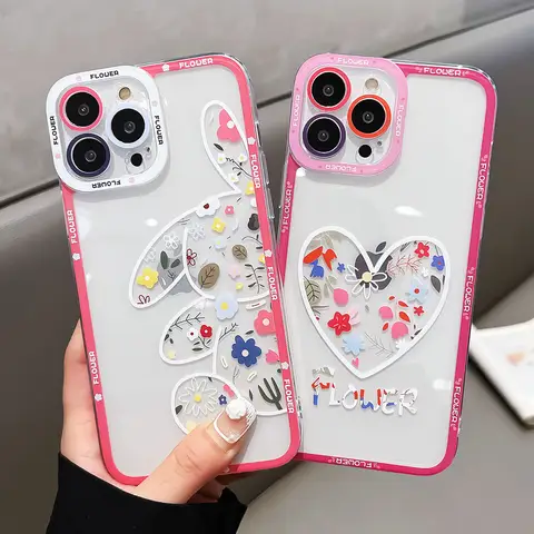 SoCouple Rabbit Love Heart Phone Case For Huawei P30 P50 P20 P40 P60 Pro Lite Honor 70 90 50 20 X8 Nova 9 5t 8 Mate 60 Cover