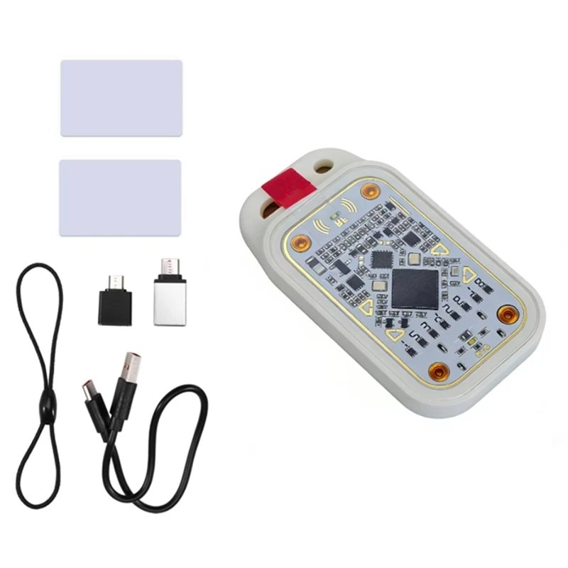 ABJF-Chameleon V3.0 RFID Smart Chip Emulator Reader NFC Read Writer ID IC 125Khz 13.56Mhz Card Smart Tag Copyer +2Xuid Card