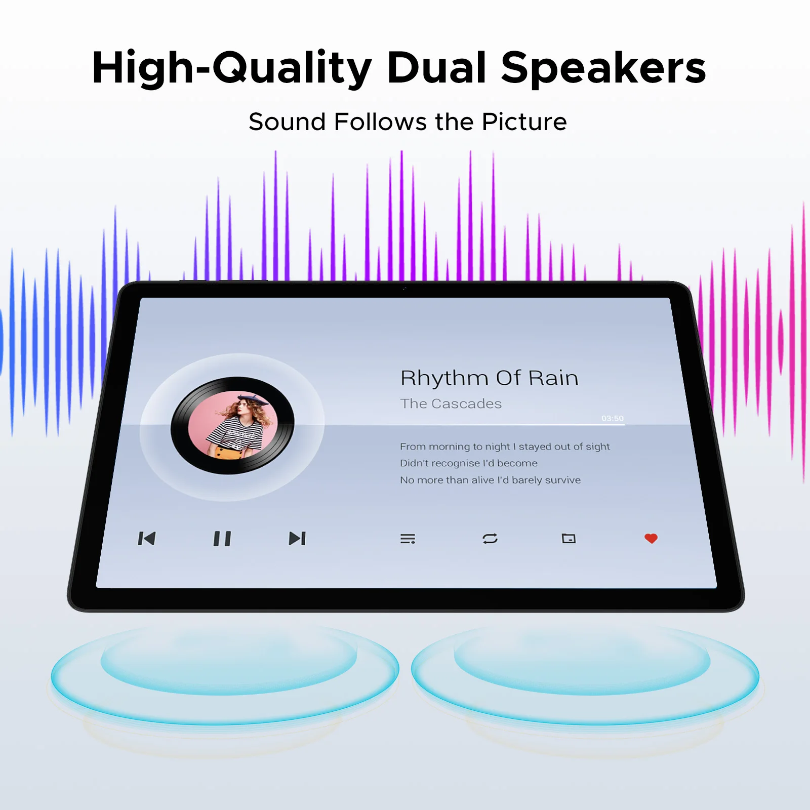 Picture 4: DOOGEE Tab A9+ 2 IN 1 Smart Tablet PC Android 15 11'' Display 20GB RAM(4+16) 64GB ROM 8580mAh Battery Dual Speakers Widevine L1