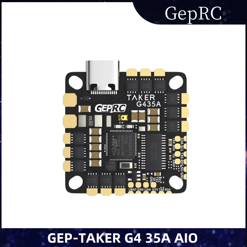 GEPRC GEP-TAKER G4 35A AIO FC, 170MHz G473 Hauptsteuerung 2-4S für FPV-Renndrohnen, Senderkompatibel