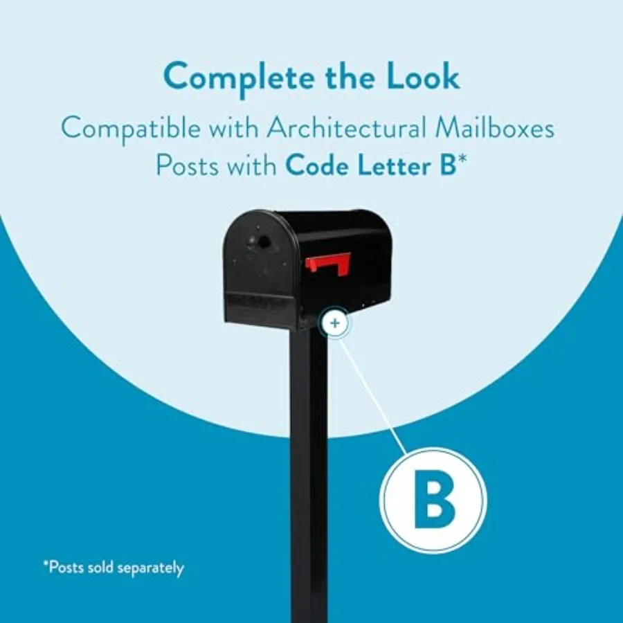 Spacious mailbox interior
