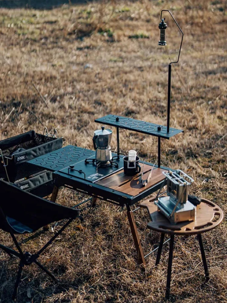 Outdoor Camping Table 2 Single Module Combination Accessories Puzzle Stack Tactical Table Wilderness Storage Rack Phantom Table