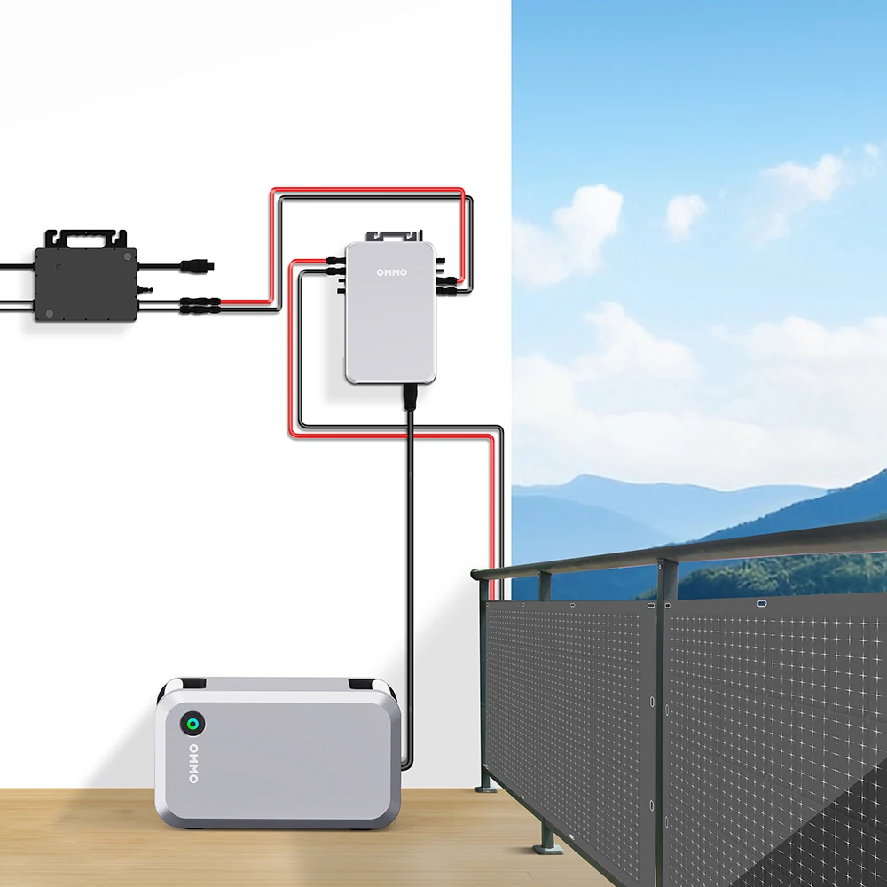 Household 800W Balcony Solar System, High Stability Micro Inverter, Standard Balkonkraftwerk