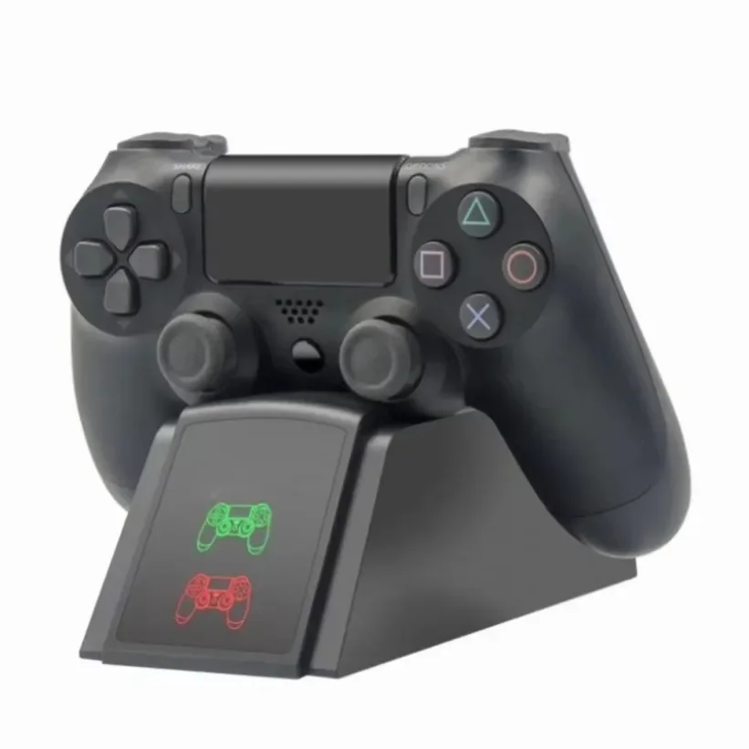 PS4 Controller Charger Dual USB Fast Charging Dock Station For Sony Playstation 4 Slim Pro Gamepad Joystick Stand