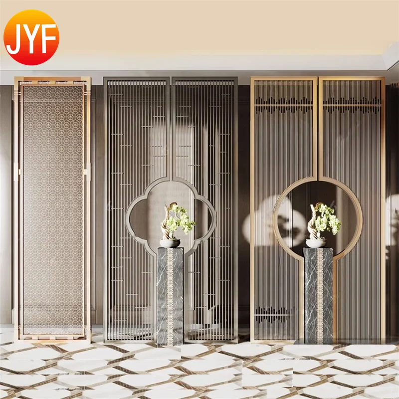 custom.Y137 Factory Supply Customized Model Interior Projects Decoration 201 304 PVD-Plating Architectural Metal Partition Scree