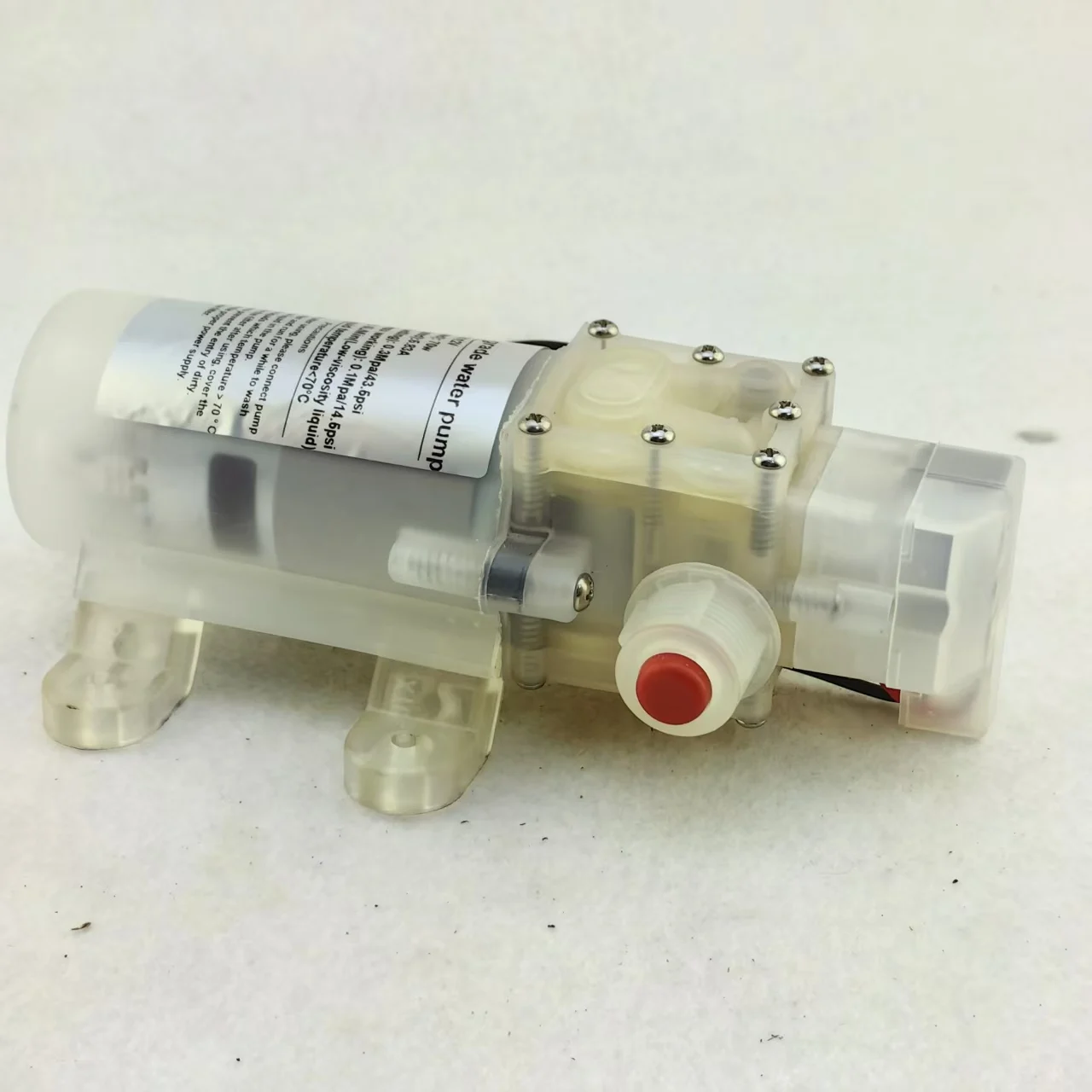 DC 12V 70W food grade Diaphragm Water Pump Self-priming Booster Pump with Automatic Switch 6LPM for red wine milk