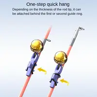 5Pcs Fishing Bite AlarmBell Rod Clip Fishing Goods Bell Outdoor Pole Fish Bites Indicators Alarm Indicator Float Tackle Fishing 5